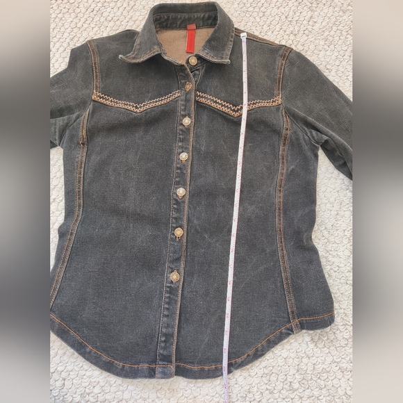 Denim Button Jacket - Picture 10 of 16